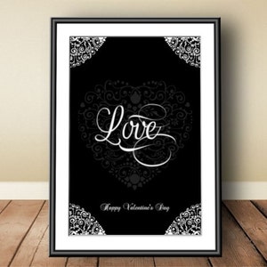 San Valentino, Digital download, instant download, printable art, stampa tipografica, Amore, Buon San Valentino, San Valentino stampa, Love