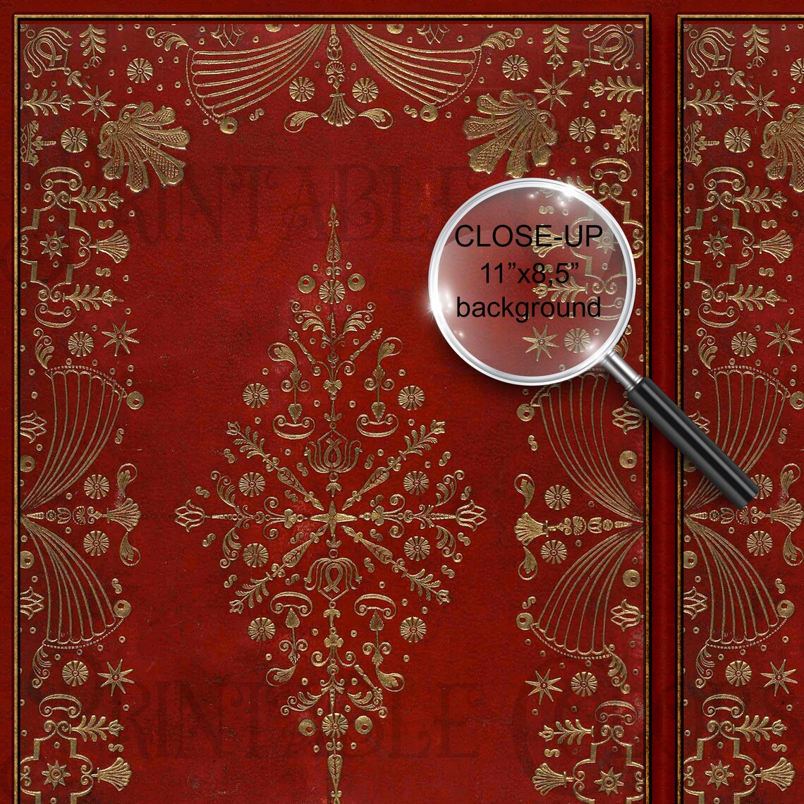 Antique Digital Junk Journal Book Cover Gilded Vintage Book Etsy