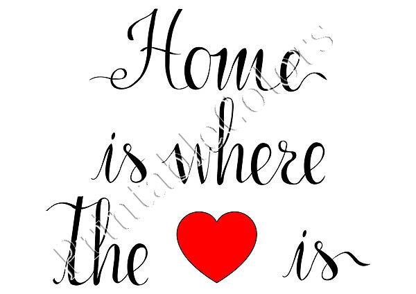 Home is Where the Heart Is, Digital Download, Instant Download ...