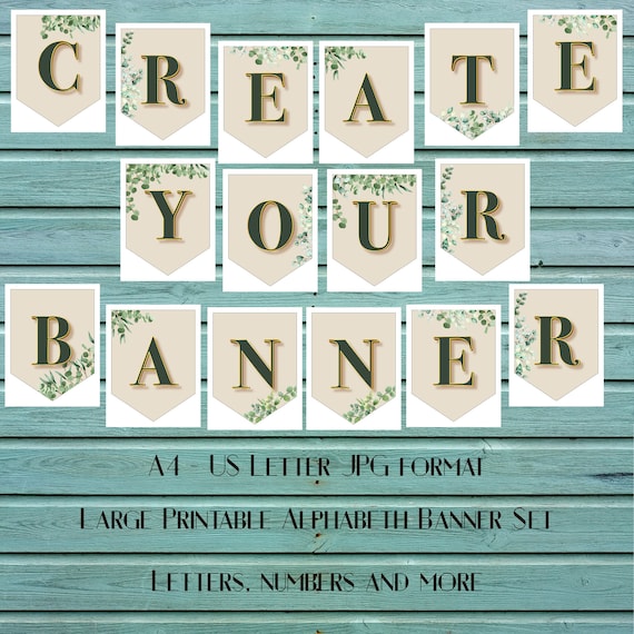 Printable Big Letters For Banners