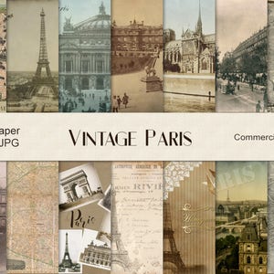 Old Paris cyfrowy papier, Vintage mapy, Vintage Paris, Ancient Paris, antyczne mapy Instant Download, cu złom, cu tło