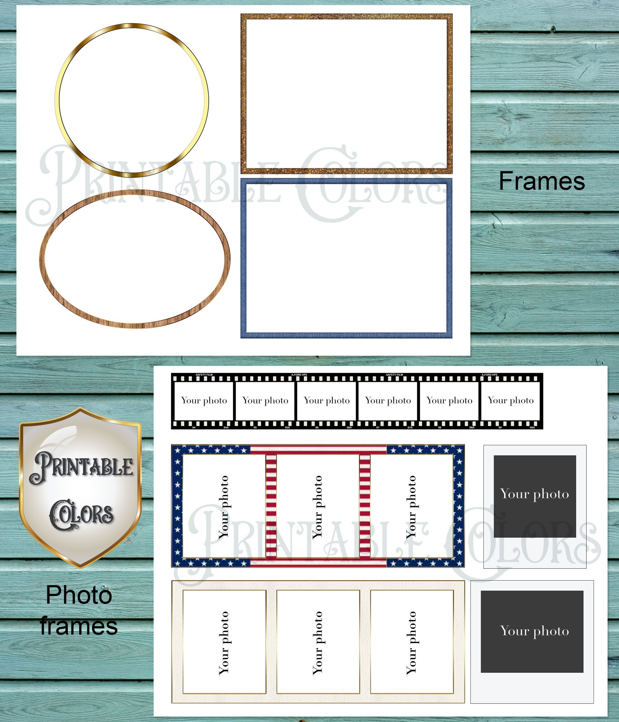 Watercolor New York Journal Ephemera Digital Download NYC Ephemera for