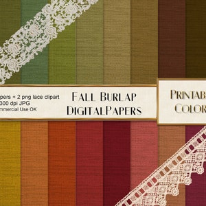 Digital paper tela rustica - digital download - carta autunno - scrapbook autunno - autunno texture - matrimonio shabby - sfondo tela grezza