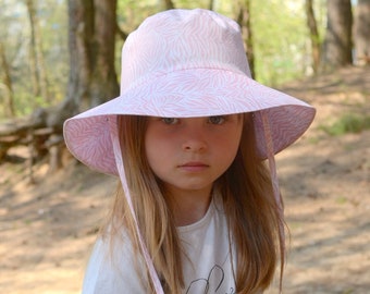 Wide Brim Sun Hat, Floppy Beach Hat, Baby Sun Hat