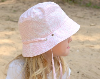 Toddler Bucket Hat, Cotton Baby Sun Hat with Brim