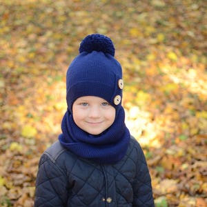 Toddler Boy Winter Hat With Pompom image 5