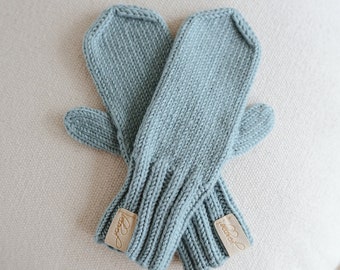 Merino Wool Toddler Mittens, Hand Knitted Kids Mittens, Many Colors