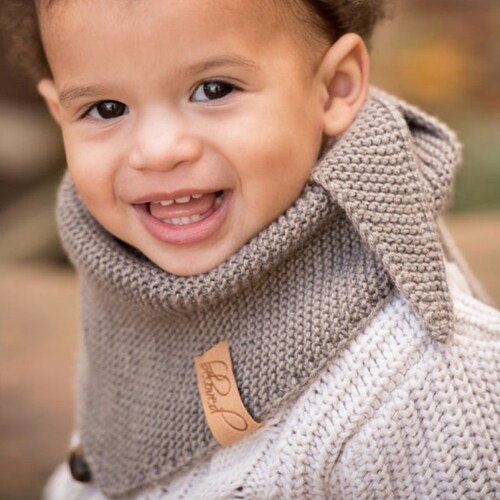 Knitted Kids Scarf Toddler Boy Knit Scarf Baby Boy Warm Etsy