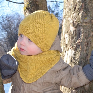 Baby Boy Knit Hat, Winter Toddler Boy Beanie, Kids Beanie, Knitted Toddler Hat, Knit Boys Hat, Merino Wool Hand Knitted Hat image 1