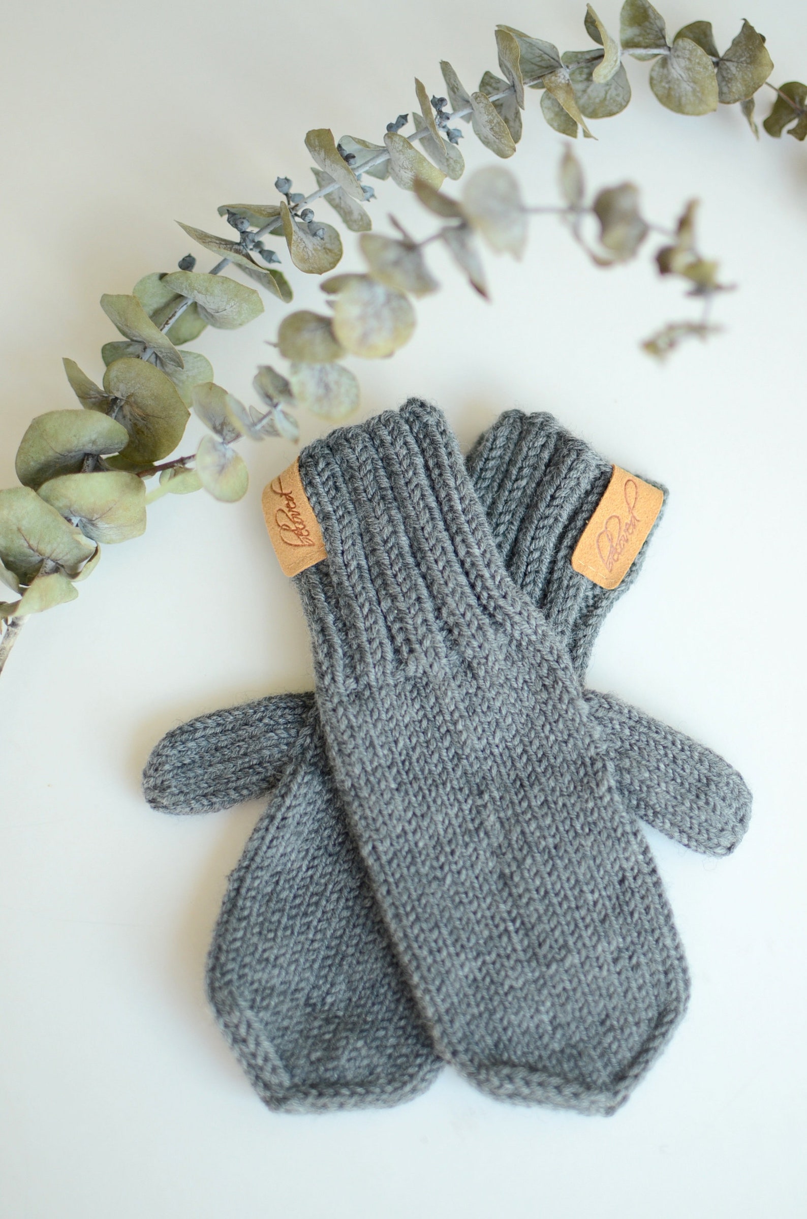 Knitted Merino Wool Mittens For Kids Toddler Knit Mittens Etsy