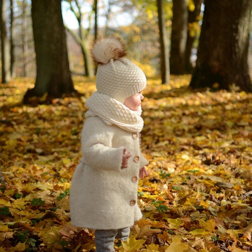 White Toddler Girl Coat, Wool Toddler Girl Jacket, Baby Girl Wool shops Jacket, Knitted Baby Girl Coat, Toddler Girl Dress Jacket