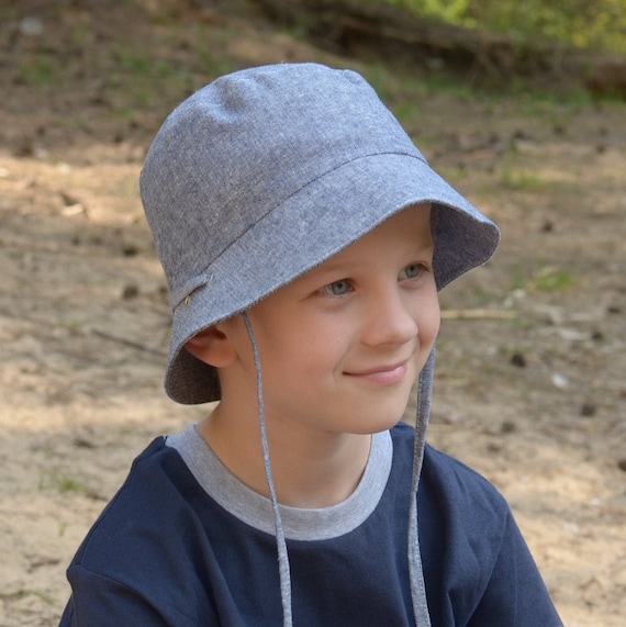 Linen Bucket Fisherman Hat, Baby Boy Bucket Sun Hat -  Canada