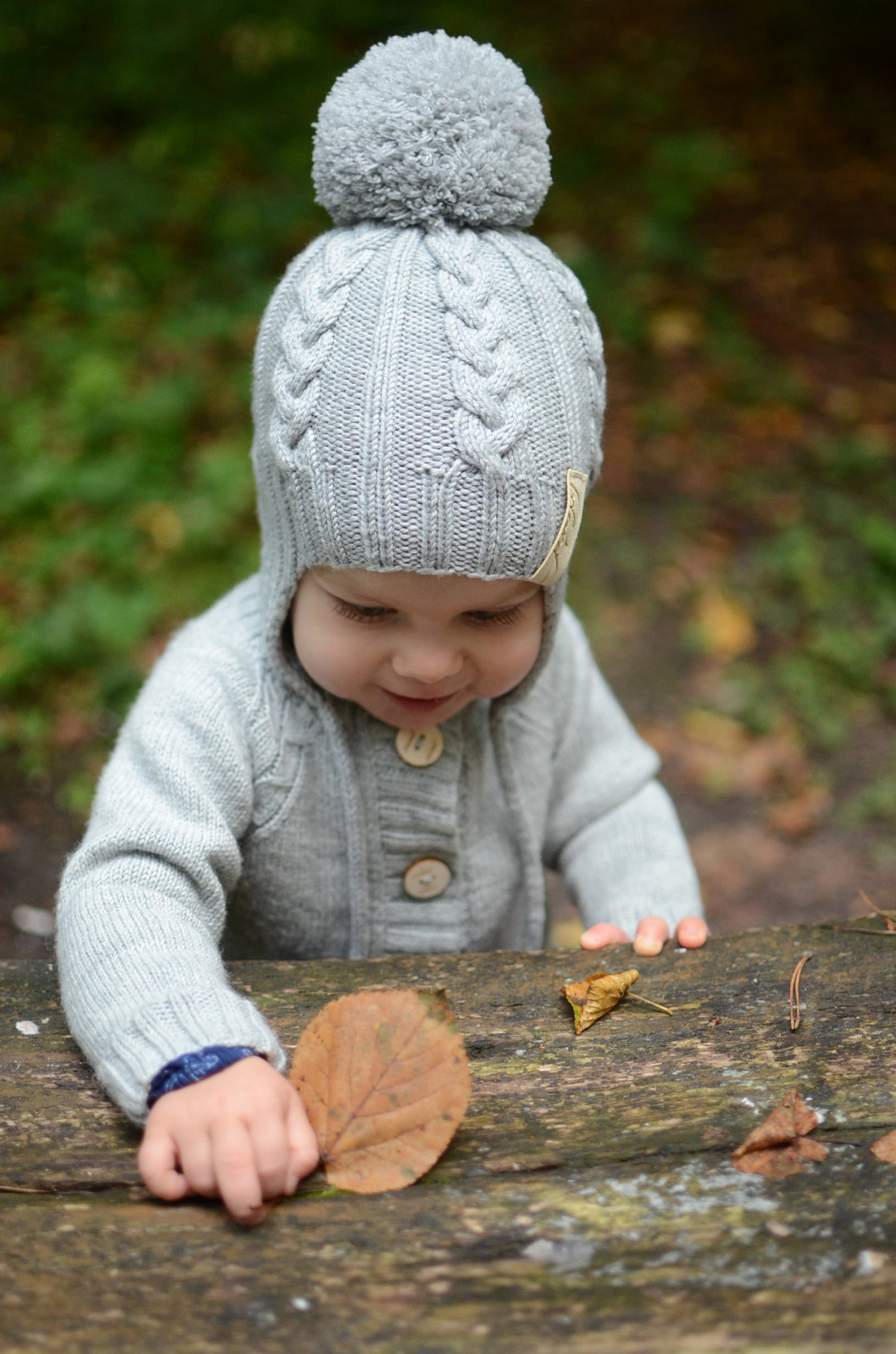 Knitted Toddler Ear Flap Hat Knit Kids Winter Beanie Knitted Etsy