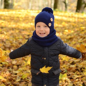 Toddler Boy Winter Hat With Pompom image 8
