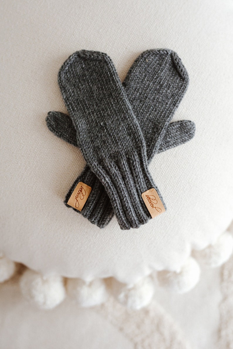 Knitted Merino Wool Mittens for Kids Toddler Knit Mittens Etsy