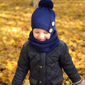Toddler Boy Winter Hat With Pompom image 6