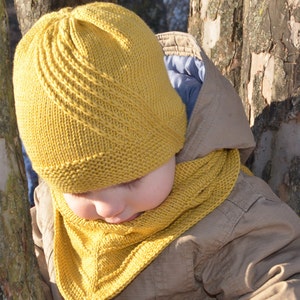 Baby Boy Knit Hat, Winter Toddler Boy Beanie, Kids Beanie, Knitted Toddler Hat, Knit Boys Hat, Merino Wool Hand Knitted Hat image 2