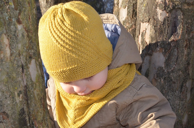 Baby Boy Knit Hat, Winter Toddler Boy Beanie, Kids Beanie, Knitted Toddler Hat, Knit Boys Hat, Merino Wool Hand Knitted Hat image 2