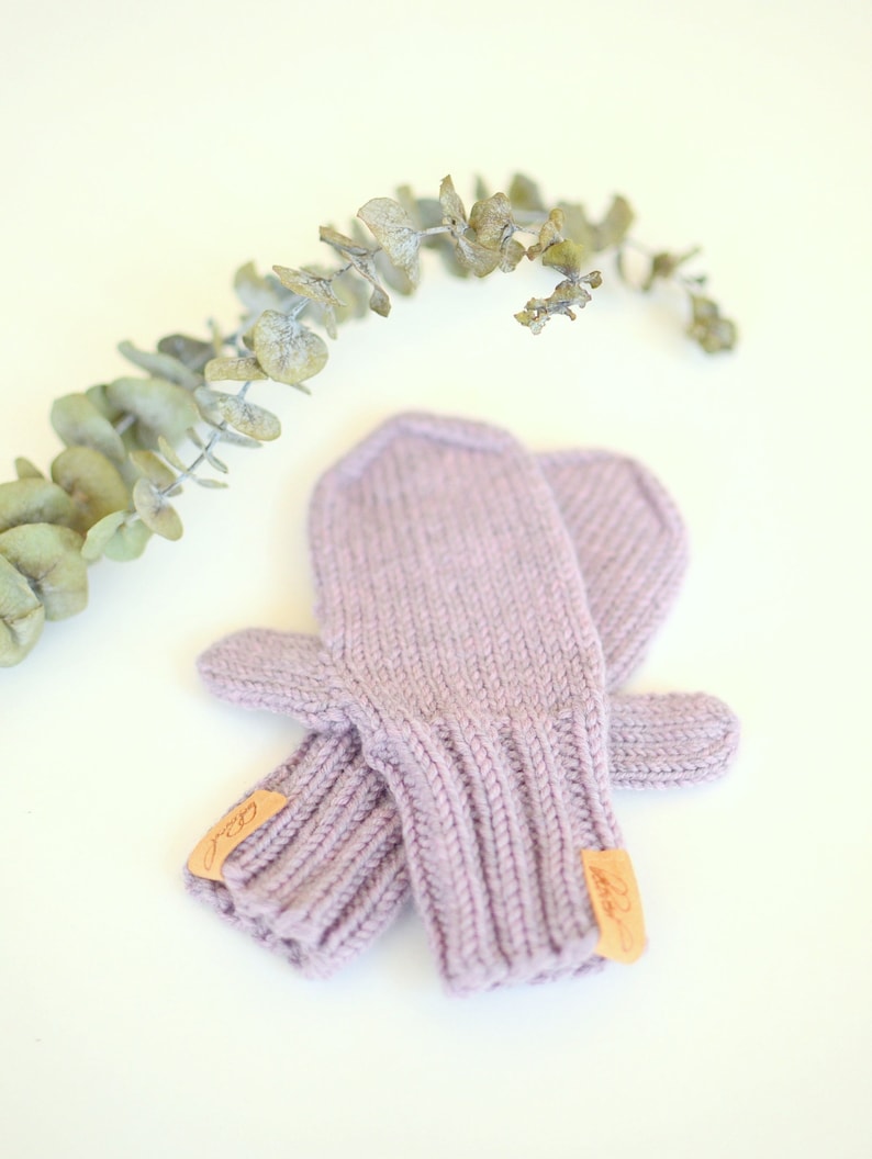 Knitted Mittens for Girl Knit Toddler Mittens Etsy