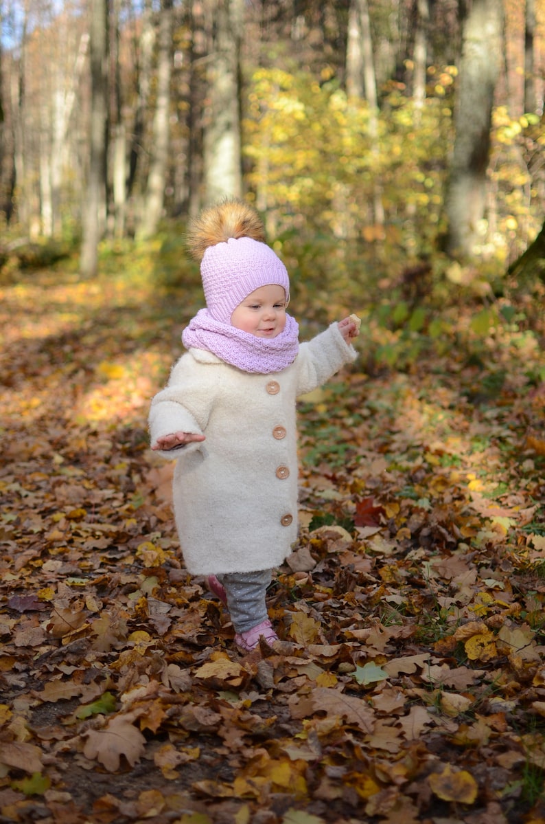 Baby Girl Winter Hat Toddler Girl Winter Hat Knitted Girls Etsy España