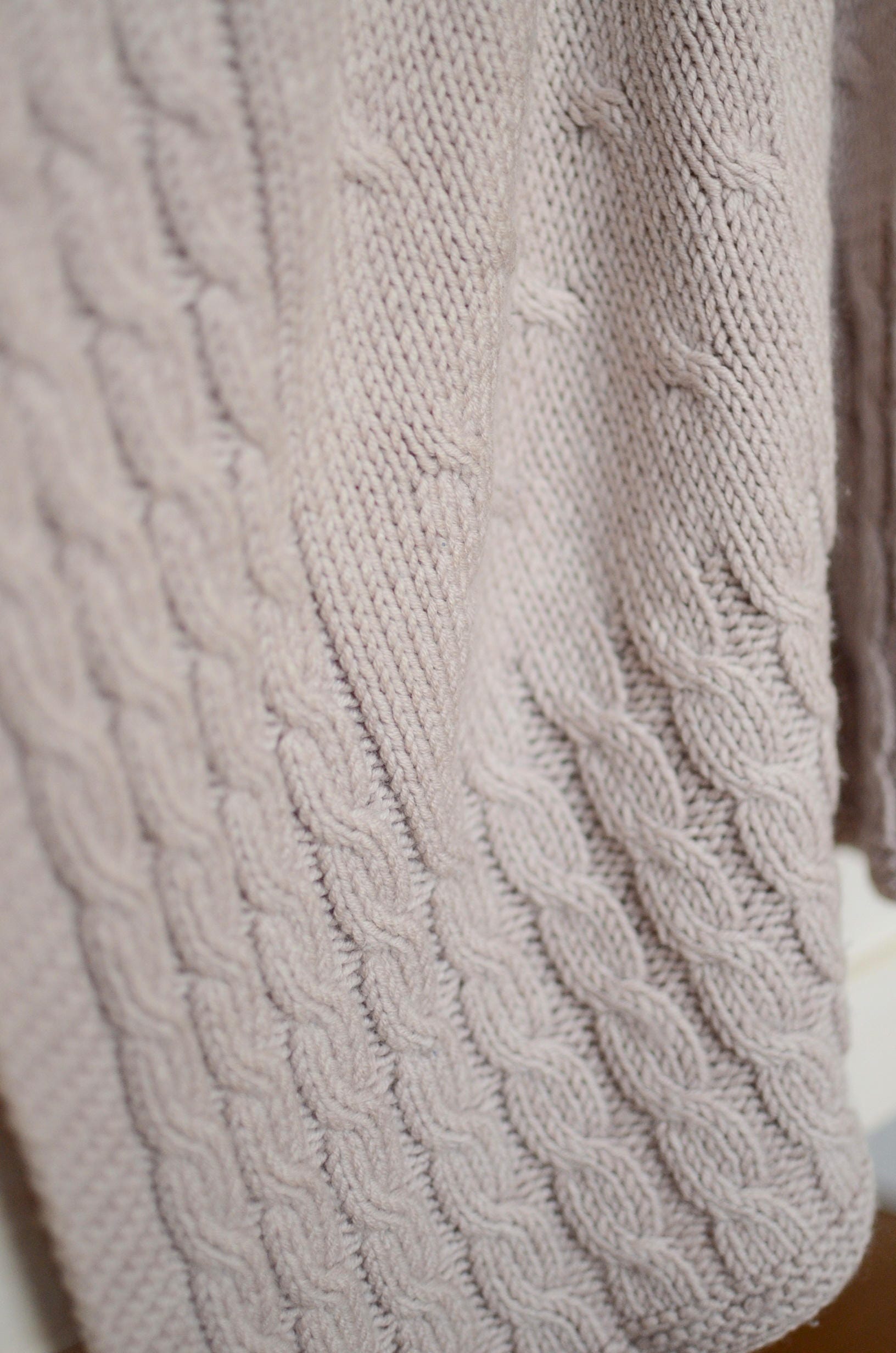 Hand Knit Wool Baby Blanket Knit Newborn Blanket | Etsy
