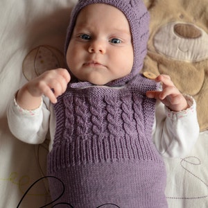 knitted dungarees baby girl