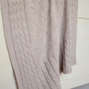 Hand Knit Wool Baby Blanket, Knit Newborn Blanket - Etsy