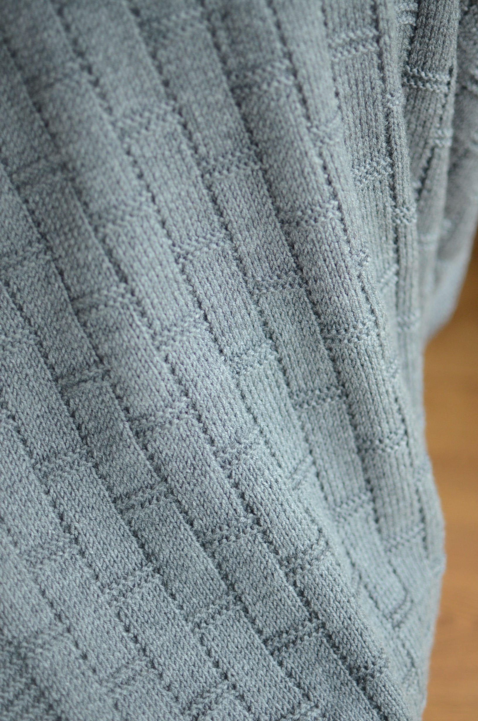 Grey Baby Blanket Hand Knitted Baby Blanket Merino Wool Baby | Etsy