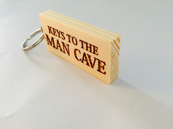 Keys to the Man Cave Keyring Keys to the Man Cave Keyring