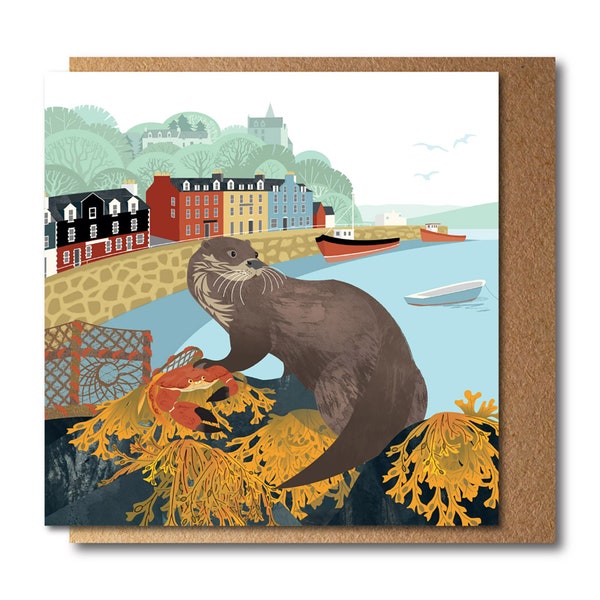 Tobermory Otter, Isle of Mull Eco Greetings Card