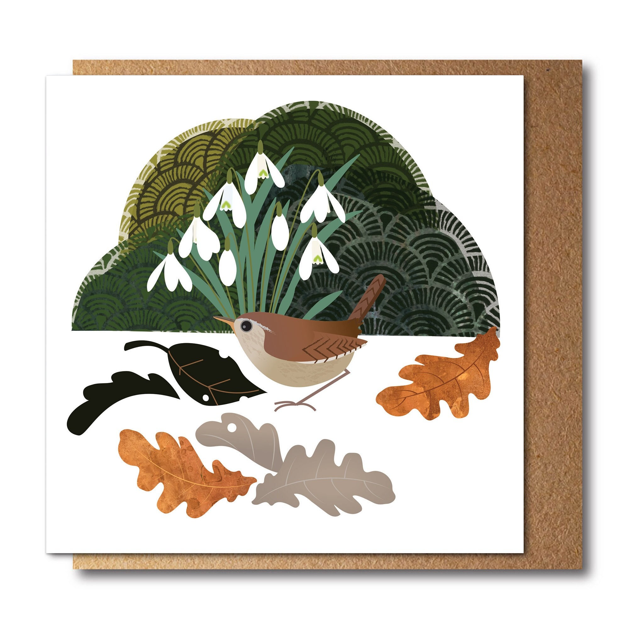 Wren Card - Illustrated Bird- Eco Friendly Greetings Card - Etsy