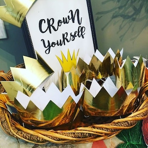 Where the wild things are party paper crowns set of 6