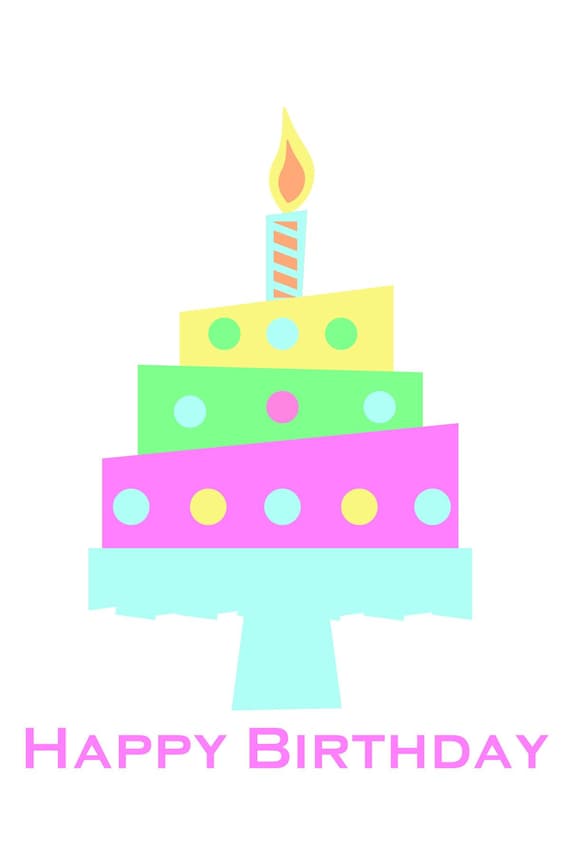 Birthday Cake Happy Birthday Svg Cut File For Cricut Etsy