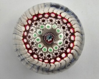 Vintage old English millefiori paperweight