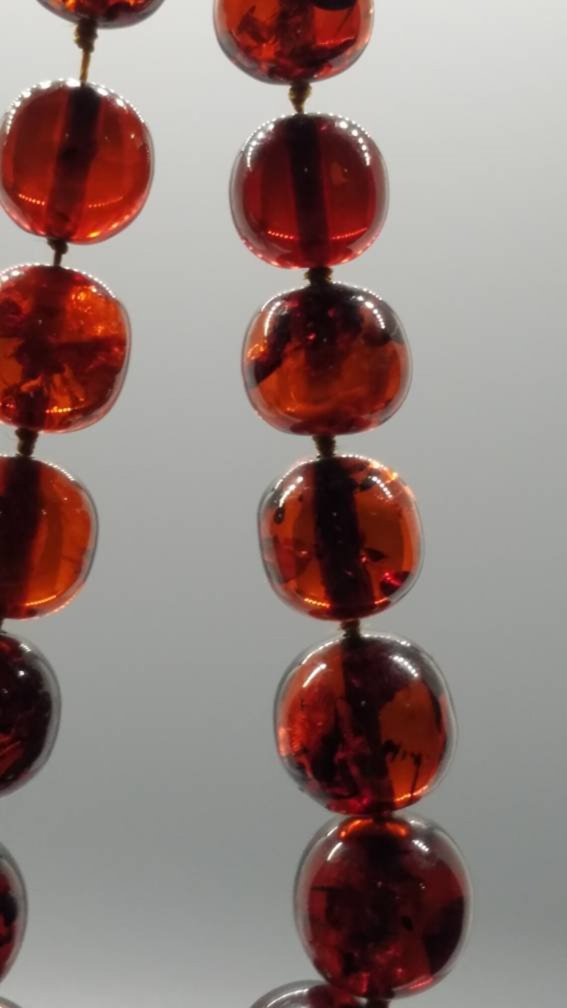 Spectacular vintage amber bead graduated necklace 28 in Long Etsy