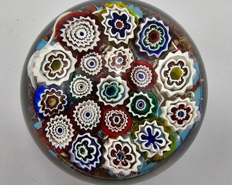 Vintage millefiori paperweight