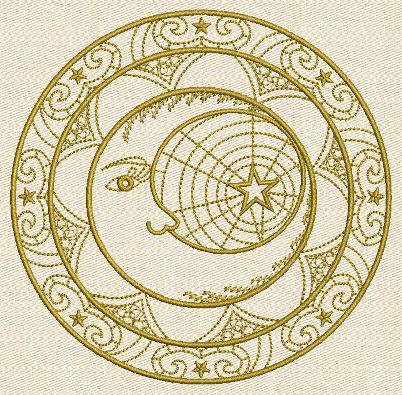 INSTANT DOWNLOAD Embroidery design MOON 2 Machine embroidery Etsy