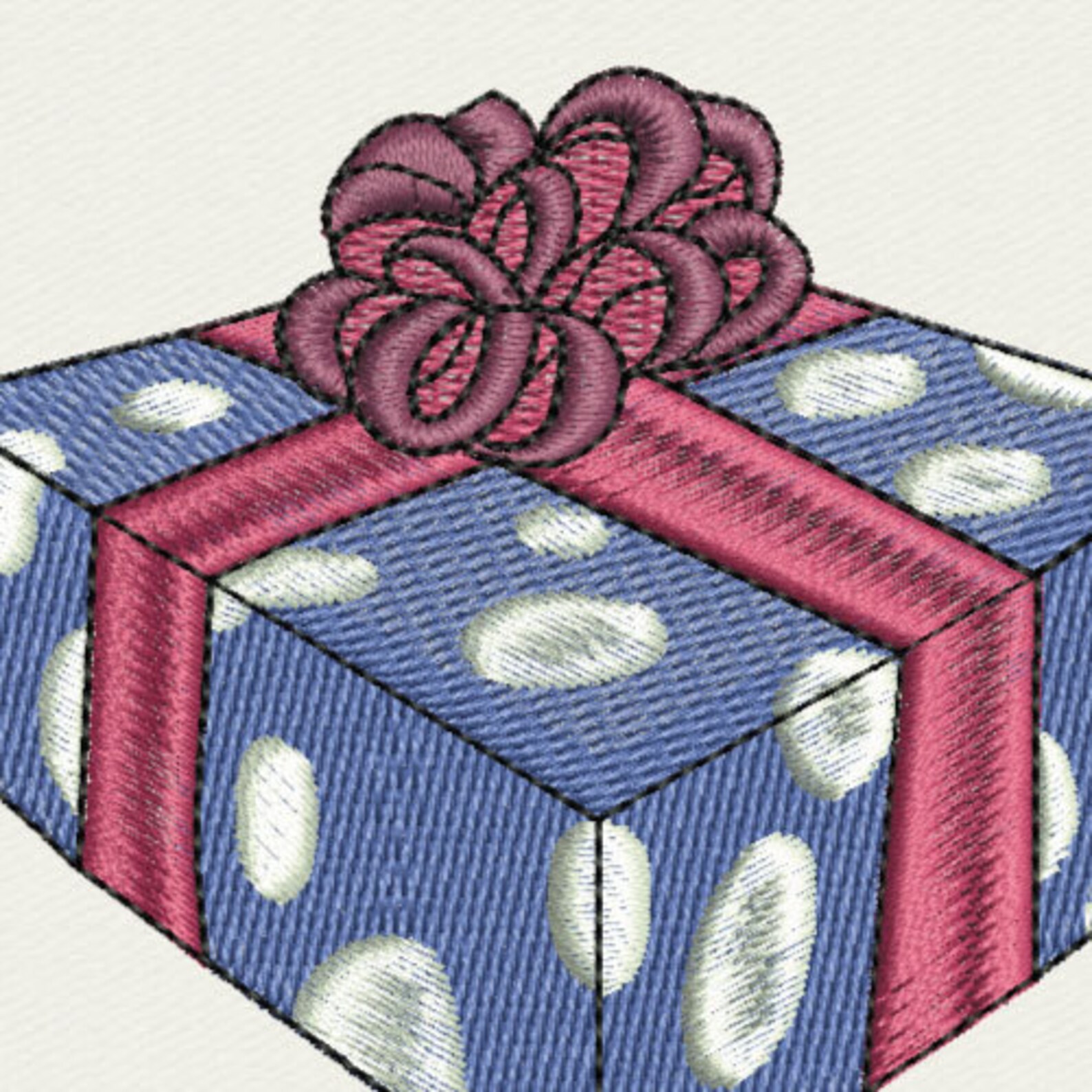 Gift Package Machine Embroidery Design digital INSTANT Etsy