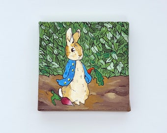 Peter Rabbit, Pintura Acrílica, Tela Original