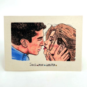 She&#39;s Your Lobster,  Recycled Greeting Card, Valentines, Friends Theme