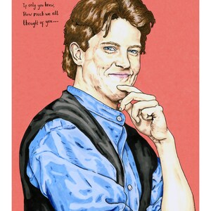 Matthew Perry as Chandler Bing - Friends, Art Print, Giclee Print
