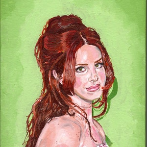 Lana Del Rey, Acrylic Painting on Canvas, Original