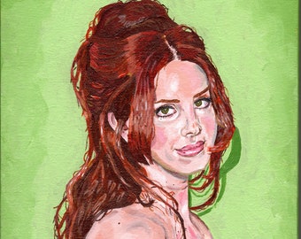 Lana Del Rey, Acrylic Painting on Canvas, Original