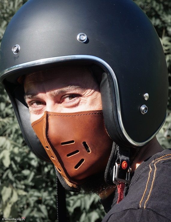 Custom leather motorcycle helmet 2025