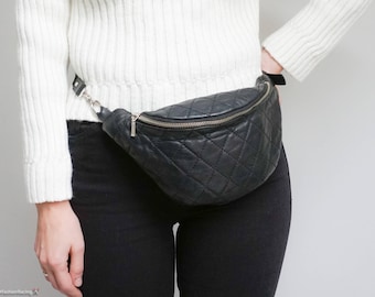 Cross Bag Fanny Pack Leather Belt Bag Women Leather Fanny Pack for Woman Leather Hip Belt Bag Leather Festival Hip Bag Festival Waist Bag