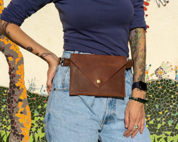 Large fanny pack, sling bag, convertible fanny pack, phone mini bag for  travel | Street style bags, Leather belt bag, Leather hip bag