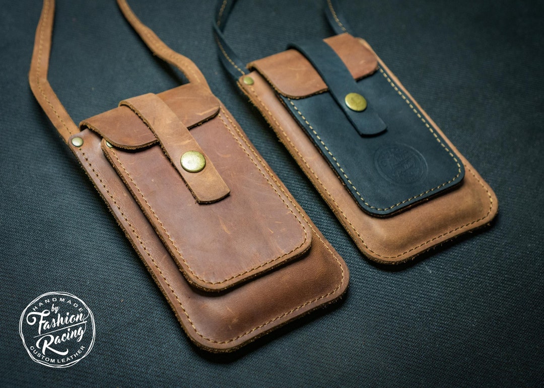 Leather Pocket Bag, Minimalist Phone Purse, Crossbody Phone Bag, Purse ...