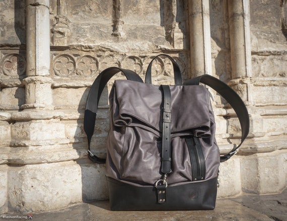 Moto Large Backpack, Large Leather Backpack