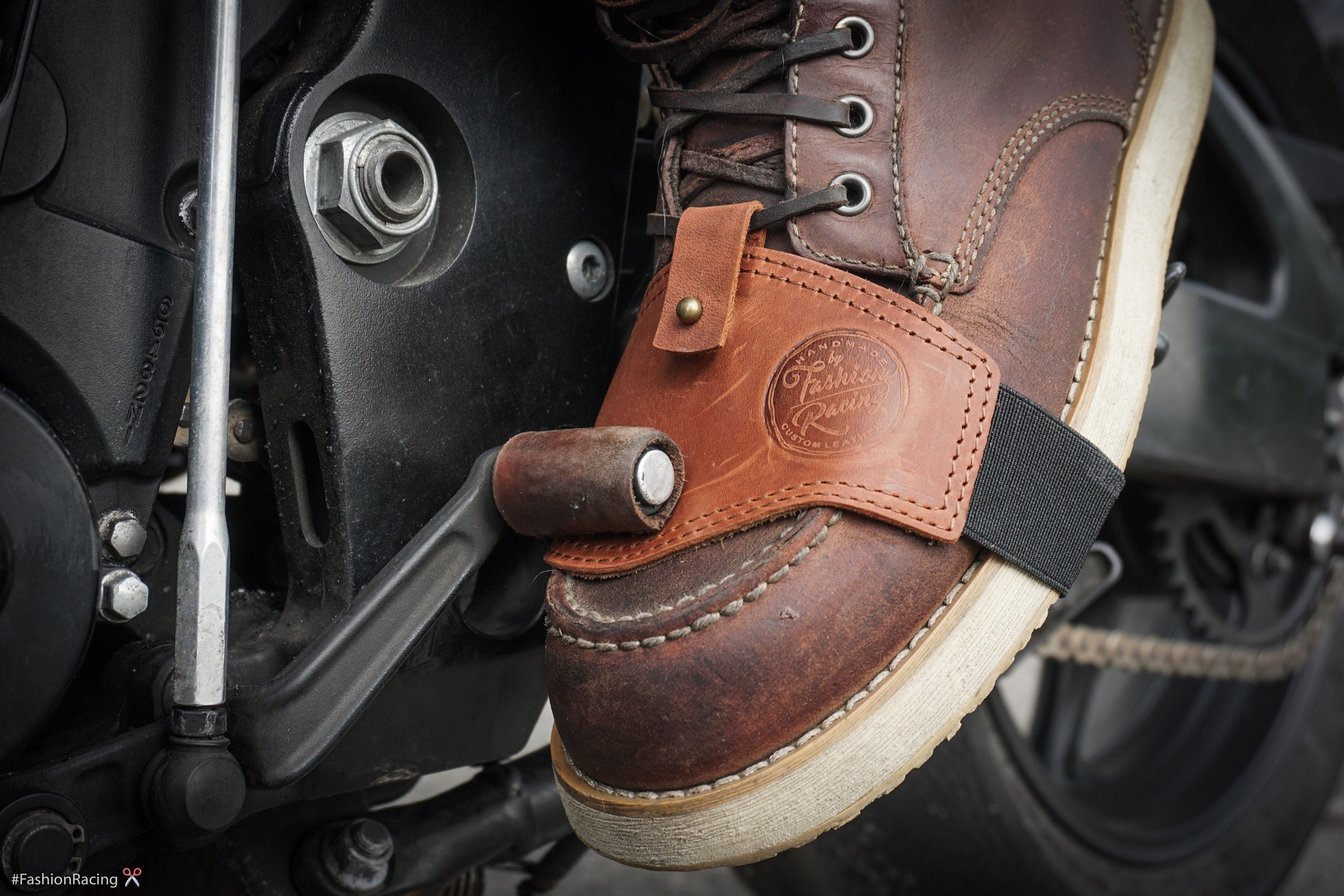 Motorcycle Shifter Boot Protector Keep Your Left Boot Free of Wear Simple Shifter Boot Leather Protector Shoes Leather Protector Etsy Ireland