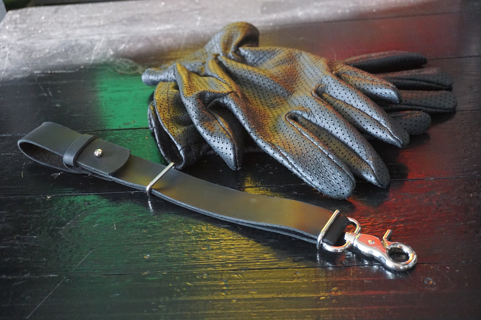 Personalized Leather Glove Keeper Leather Belt Glove Keeper Etsy